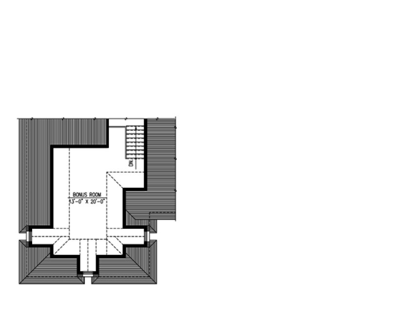 Second Floor Plan for House Plan #420014