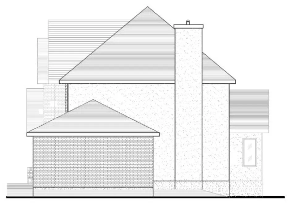 Right Elevation for House Plan #420514