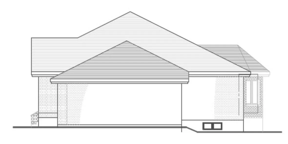 Right Elevation for House Plan #420714