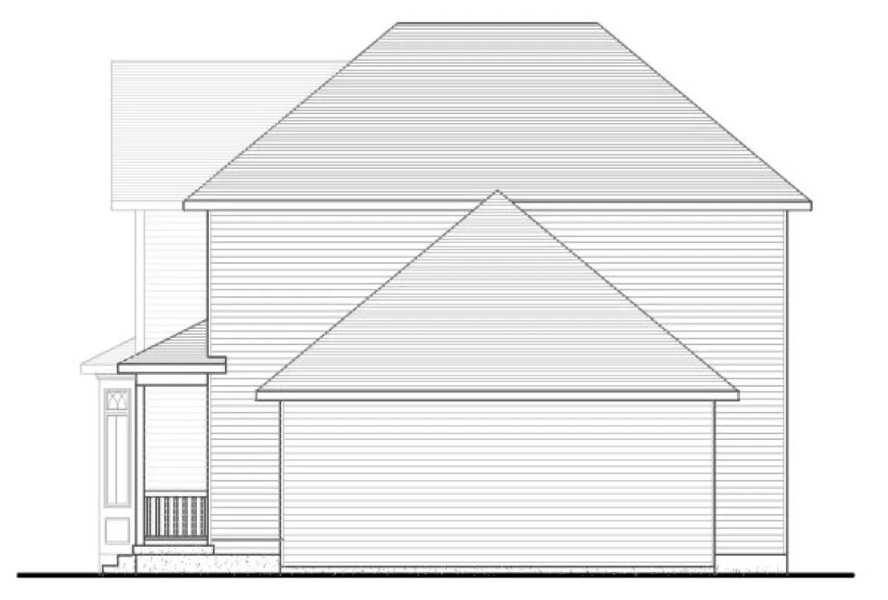 Right Elevation for House Plan #420814