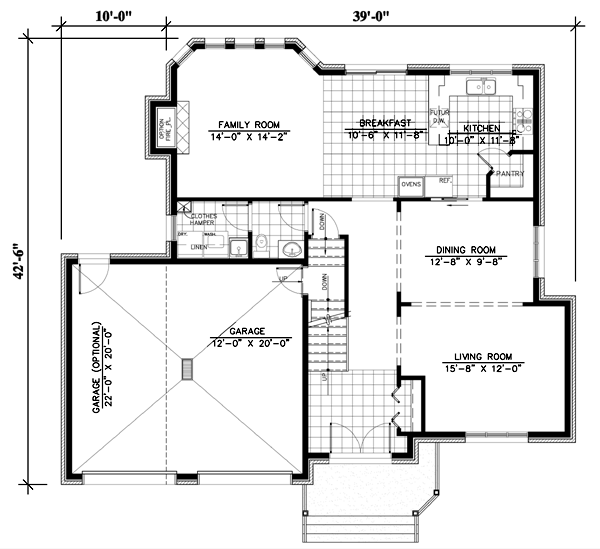 Main Floor Plan for House Plan #420324