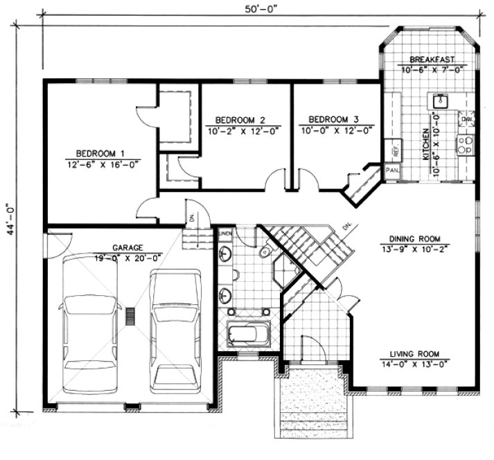 Main Floor Plan for House Plan #420524