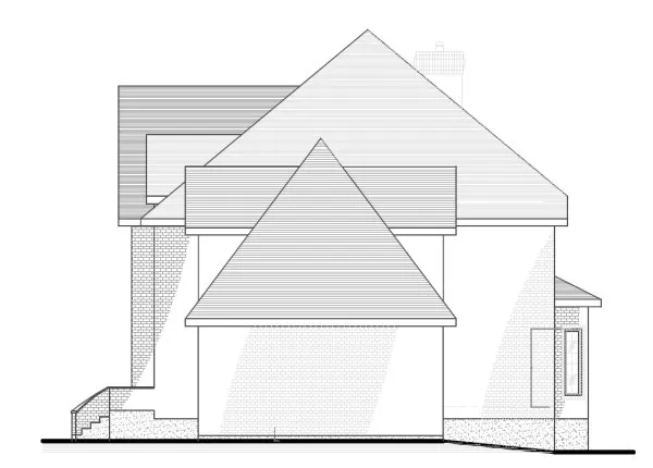 Right Elevation for House Plan #420724