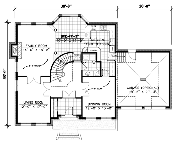 Main Floor Plan for House Plan #420724