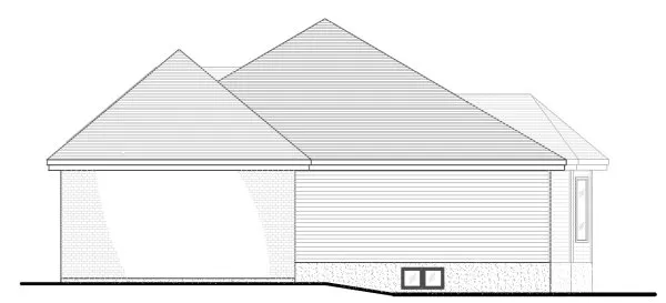 Right Elevation for House Plan #422824