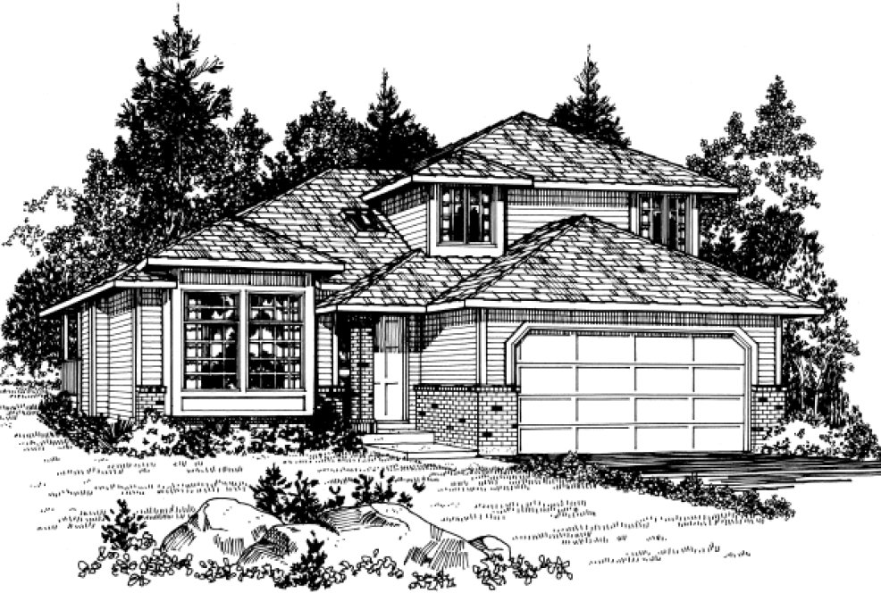 Full Rendering for House Plan #200932
