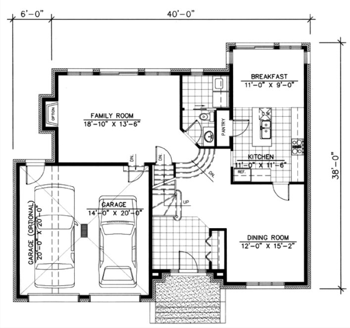 Main Floor Plan for House Plan #420924