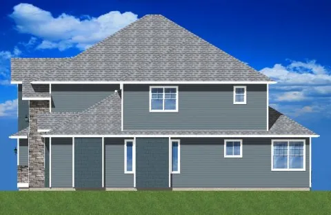 Right Elevation for House Plan #195170