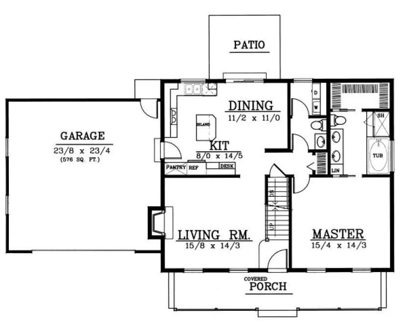 Main Floor Plan for House Plan #235120