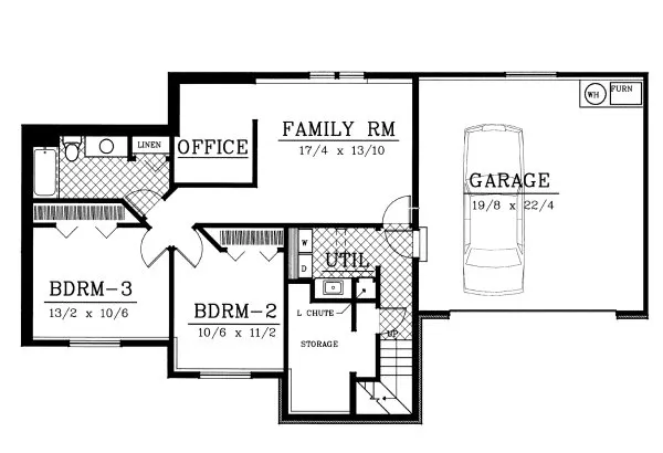 Basement Plan for House Plan #237121