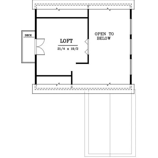 Second Floor Plan for House Plan #231221