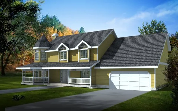 Full Rendering for House Plan #232221