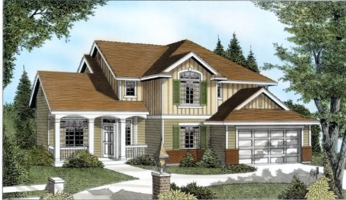 Full Rendering for House Plan #234221