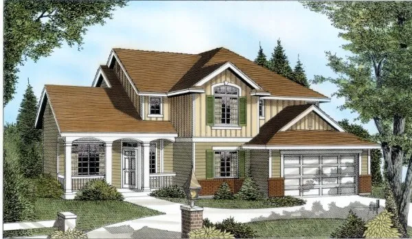 Full Rendering for House Plan #234221