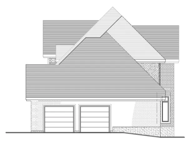 Right Elevation for House Plan #420334