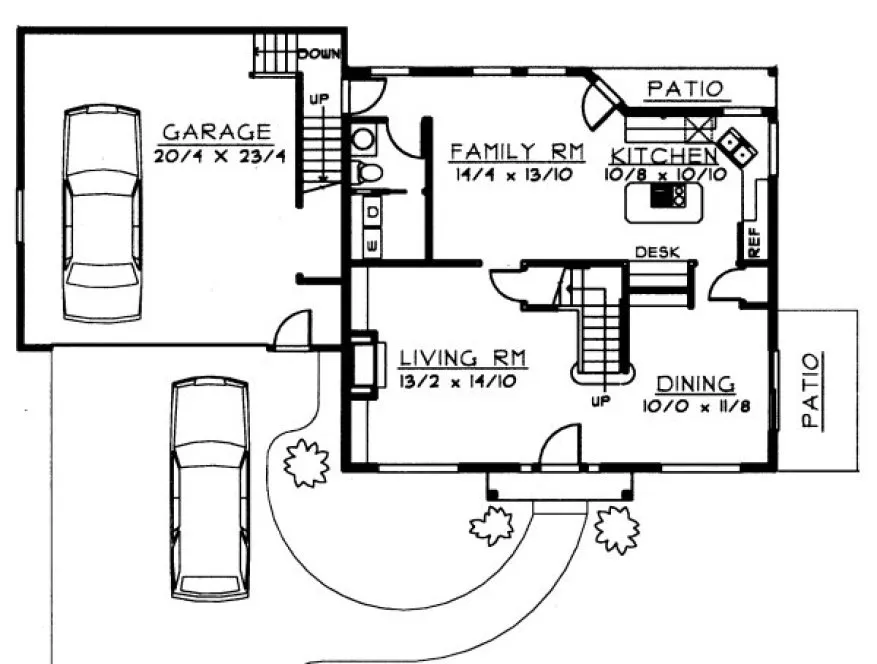 Main Floor Plan for House Plan #237221