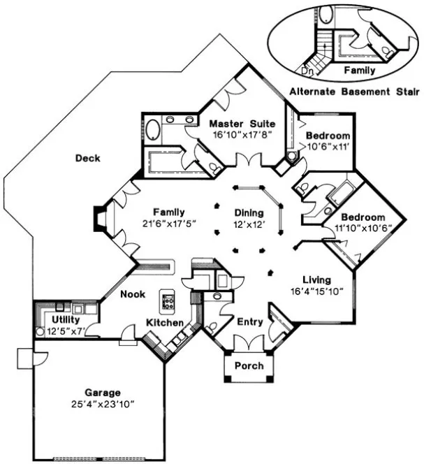 Main Floor Plan for House Plan #343701