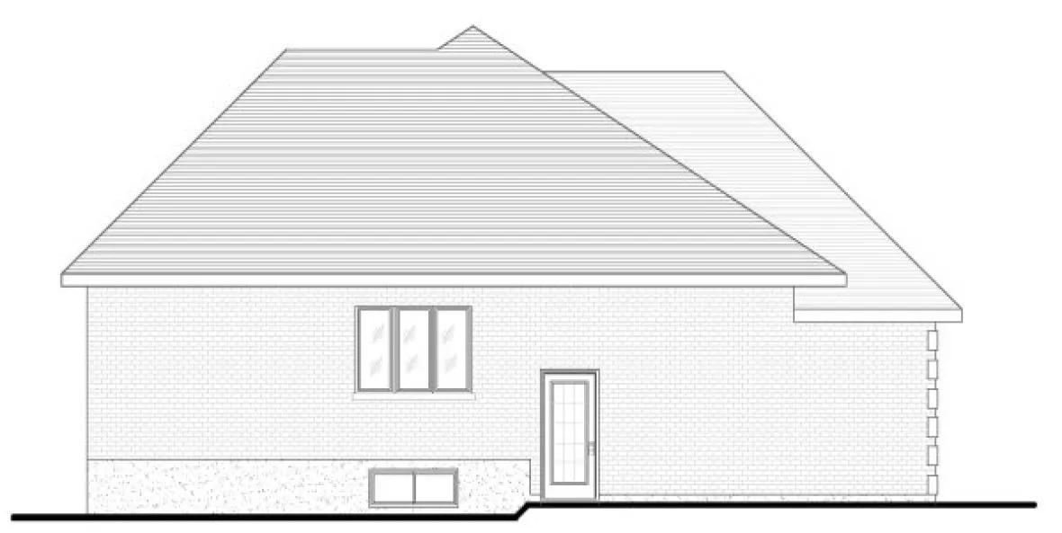 Left Elevation for House Plan #420734