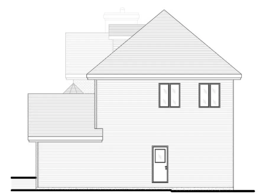 Right Elevation for House Plan #420834