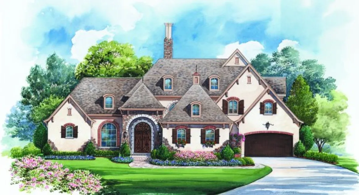 Full Rendering for House Plan #154529