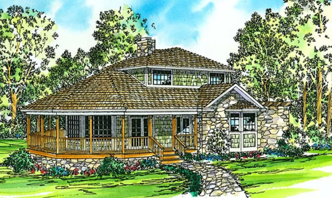 Full Rendering for House Plan #349701
