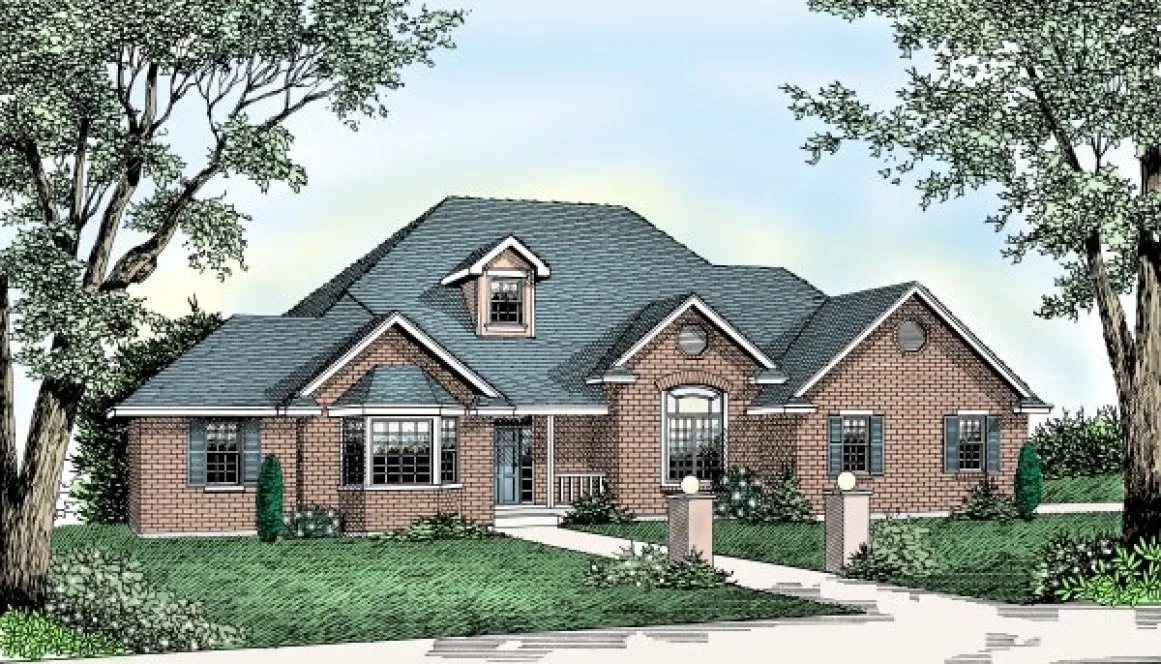 Full Rendering for House Plan #233011