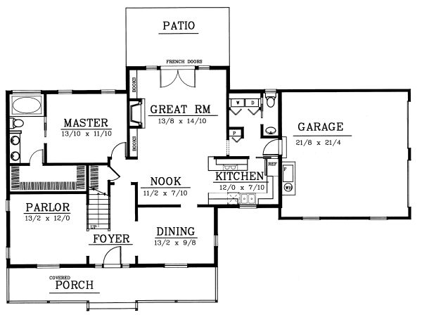 Main Floor Plan for House Plan #232021