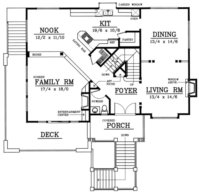 Main Floor Plan for House Plan #237021