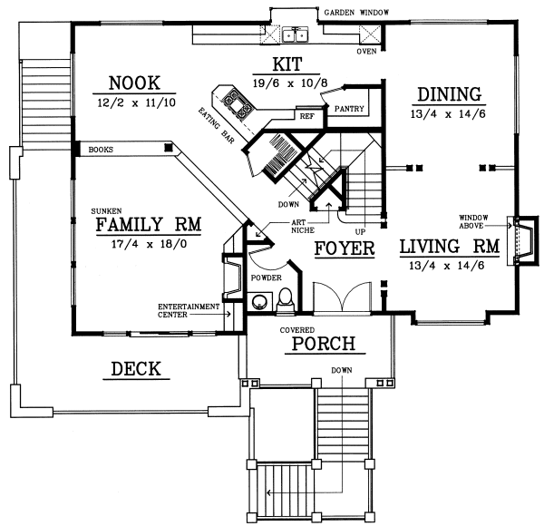 Main Floor Plan for House Plan #237021