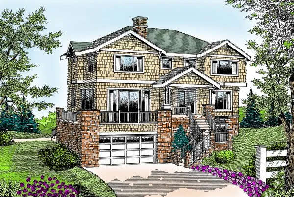 Full Rendering for House Plan #237021