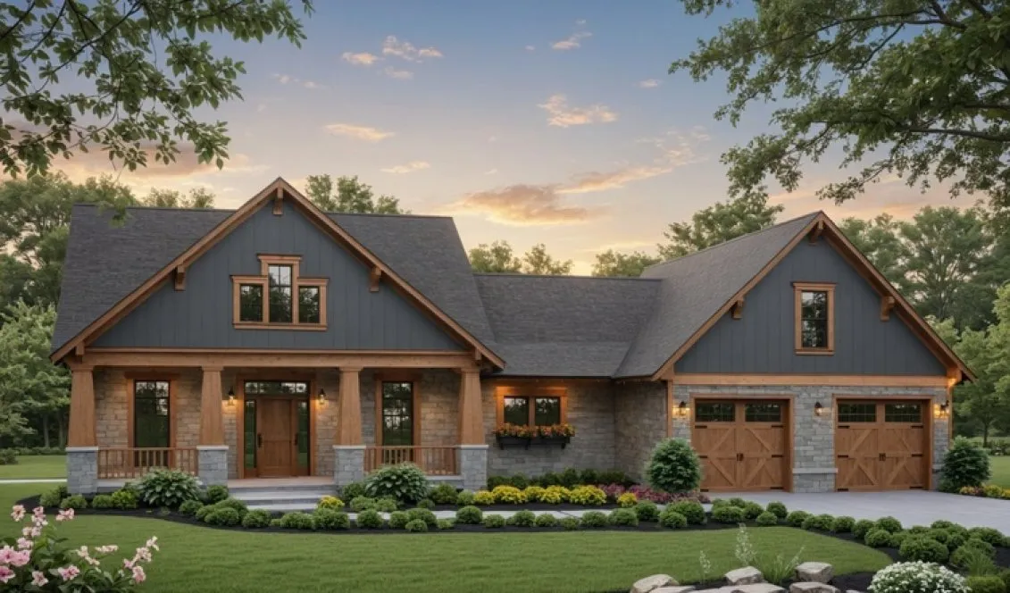 Full Rendering for House Plan #217602