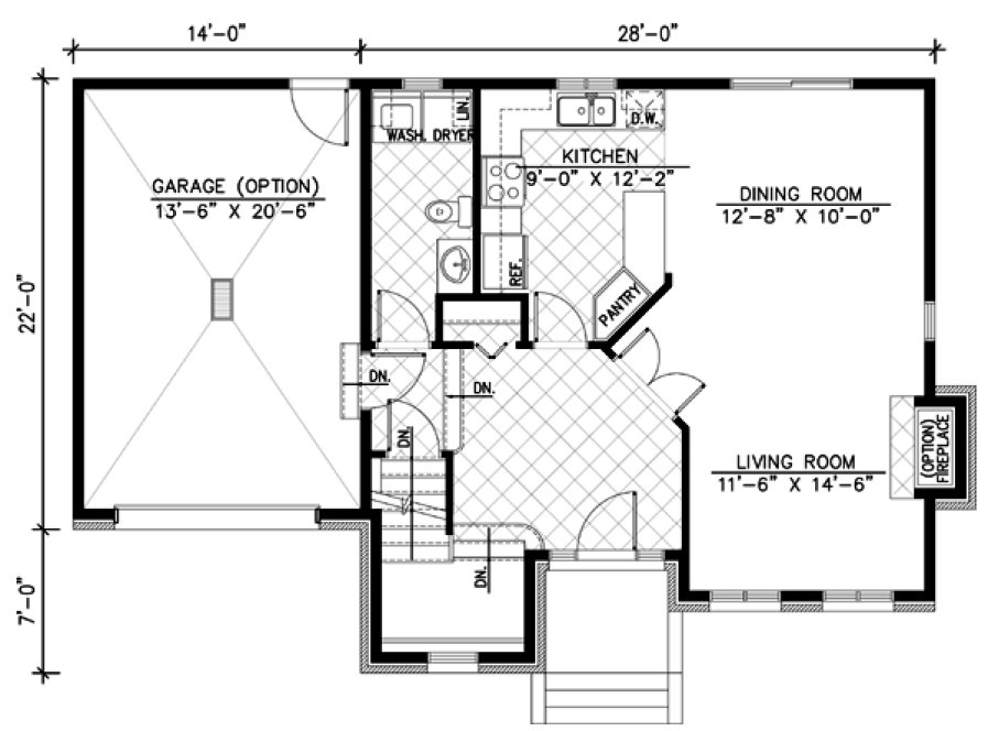 Main Floor Plan for House Plan #420044