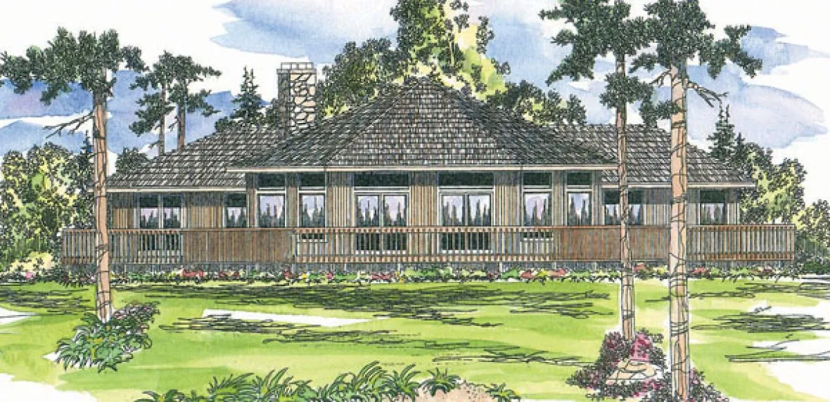 Full Rendering for House Plan #340410