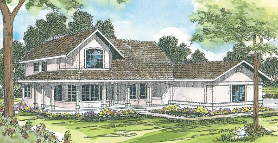 Full Rendering for House Plan #348611