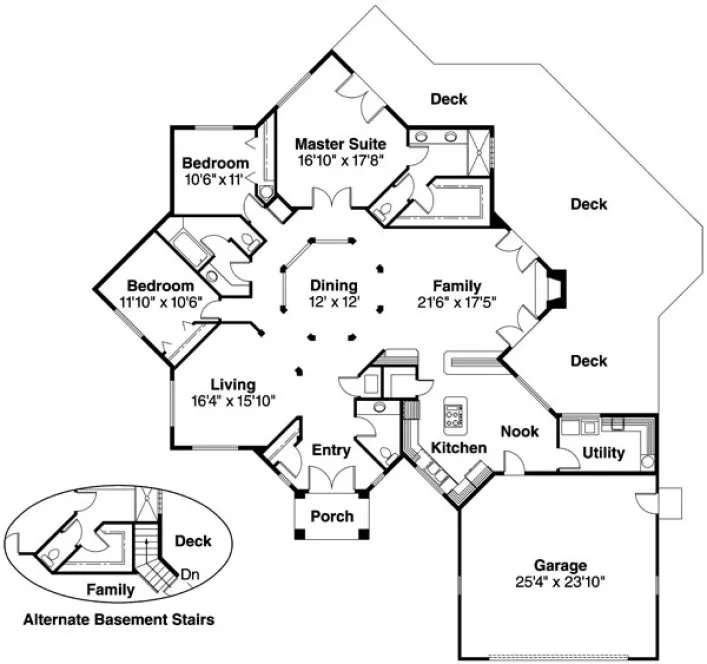 Main Floor Plan for House Plan #349611