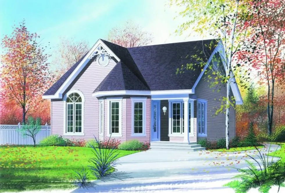 Full Rendering for House Plan #145012