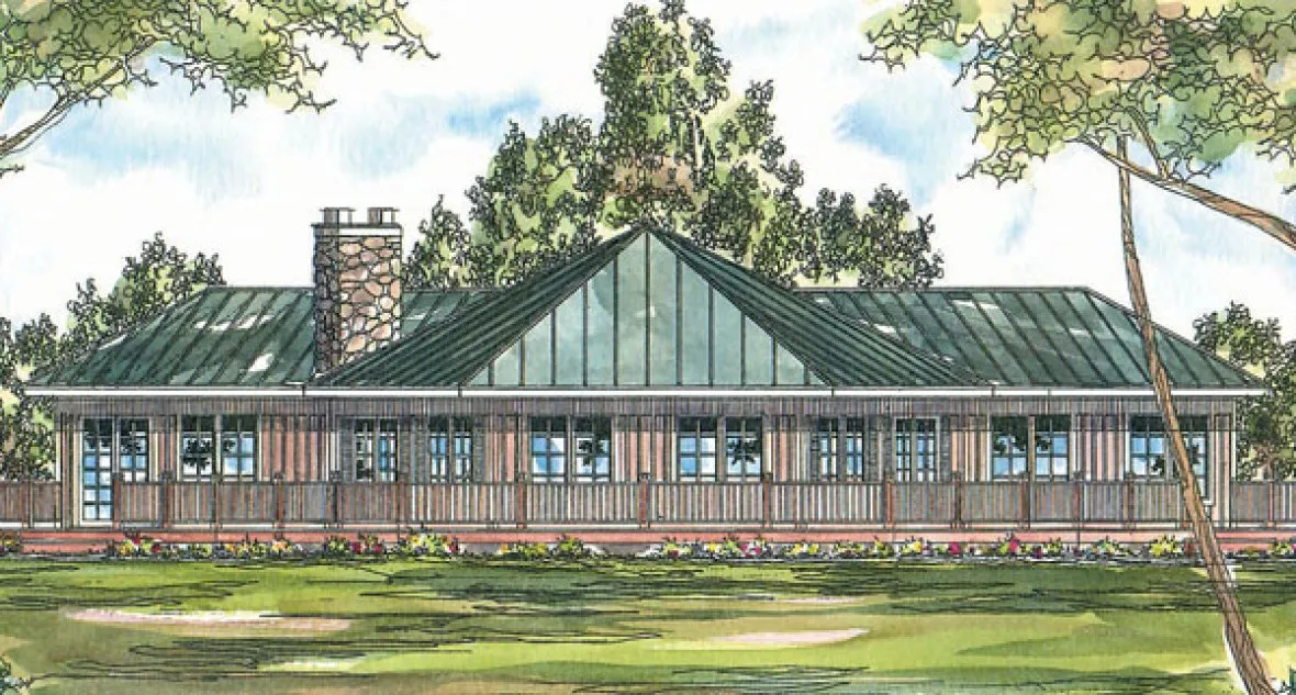 Full Rendering for House Plan #341811