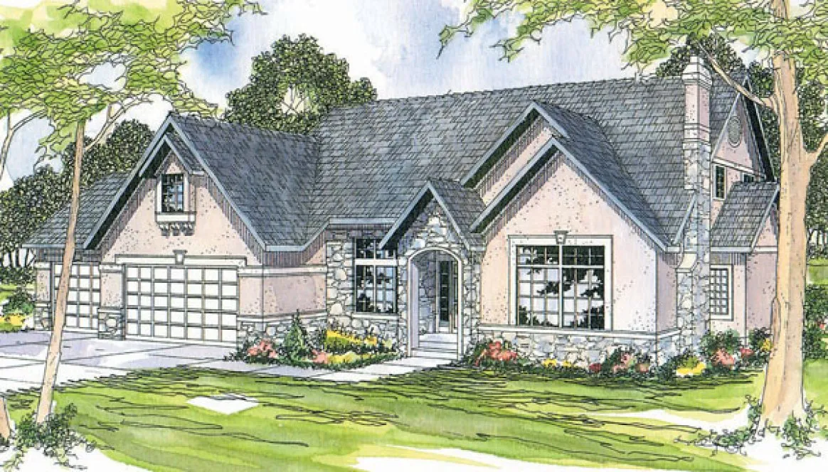 Full Rendering for House Plan #343811