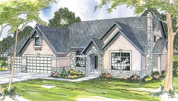 Full Rendering for House Plan #343811