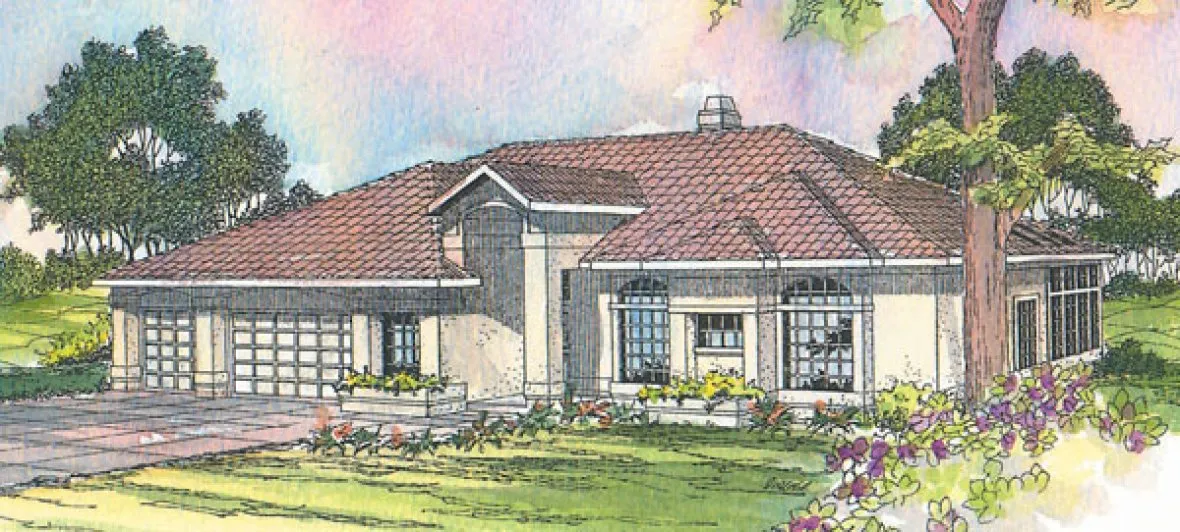Full Rendering for House Plan #342021