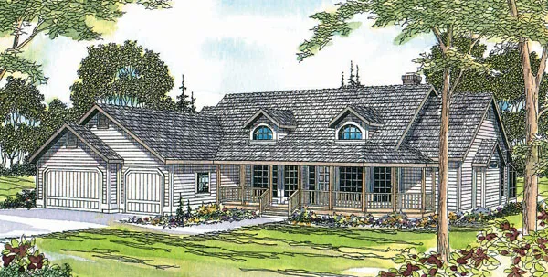 Full Rendering for House Plan #343021