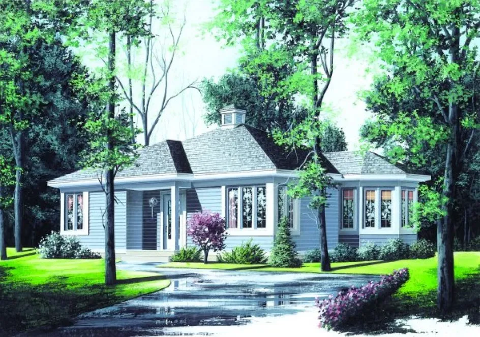Full Rendering for House Plan #146012