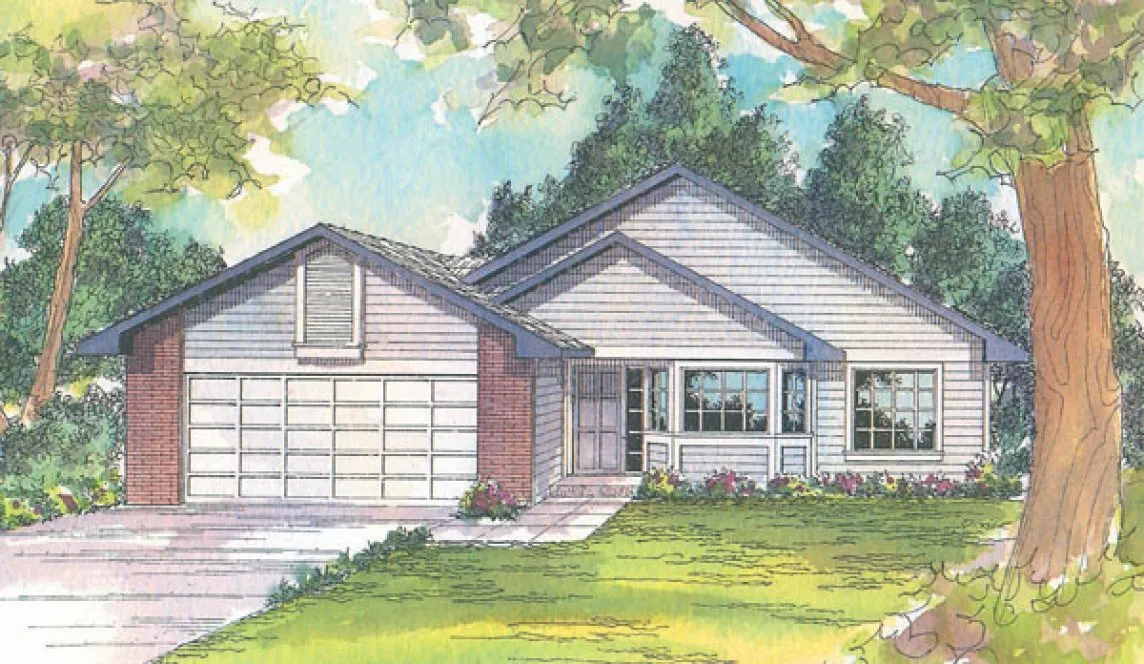 Full Rendering for House Plan #343221