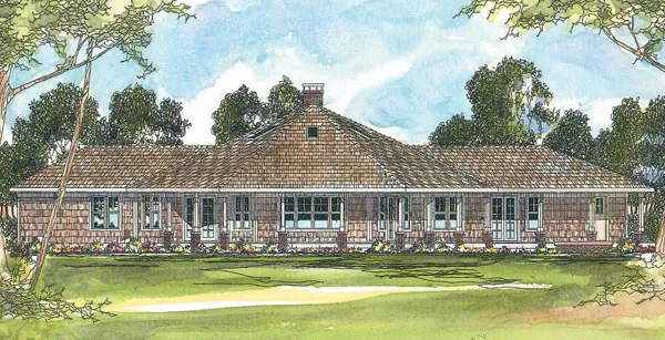 Full Rendering for House Plan #348521