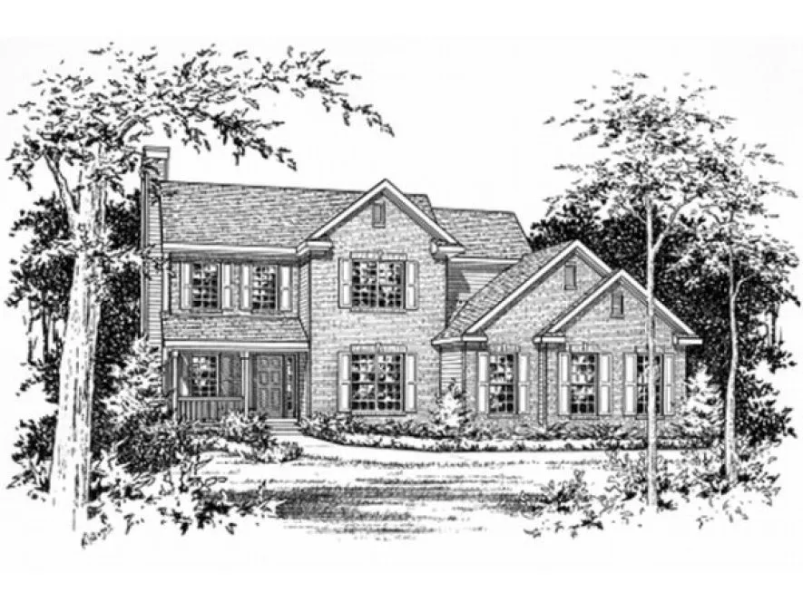 Full Rendering for House Plan #416022