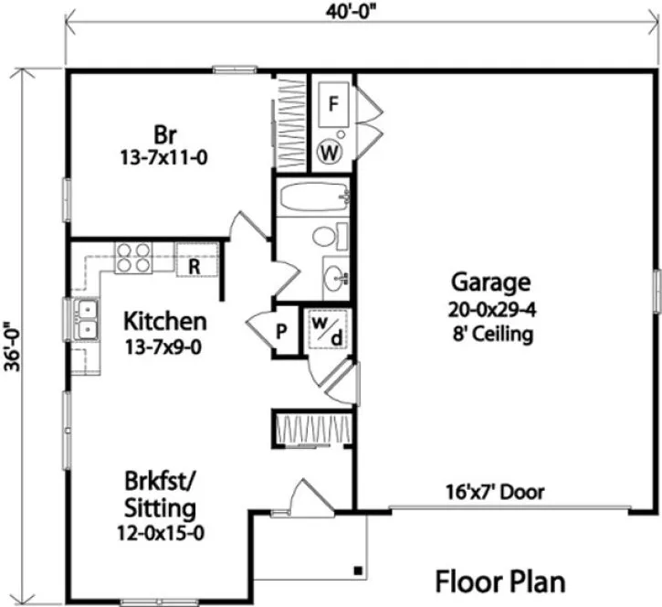 Main Floor Plan for House Plan #417022