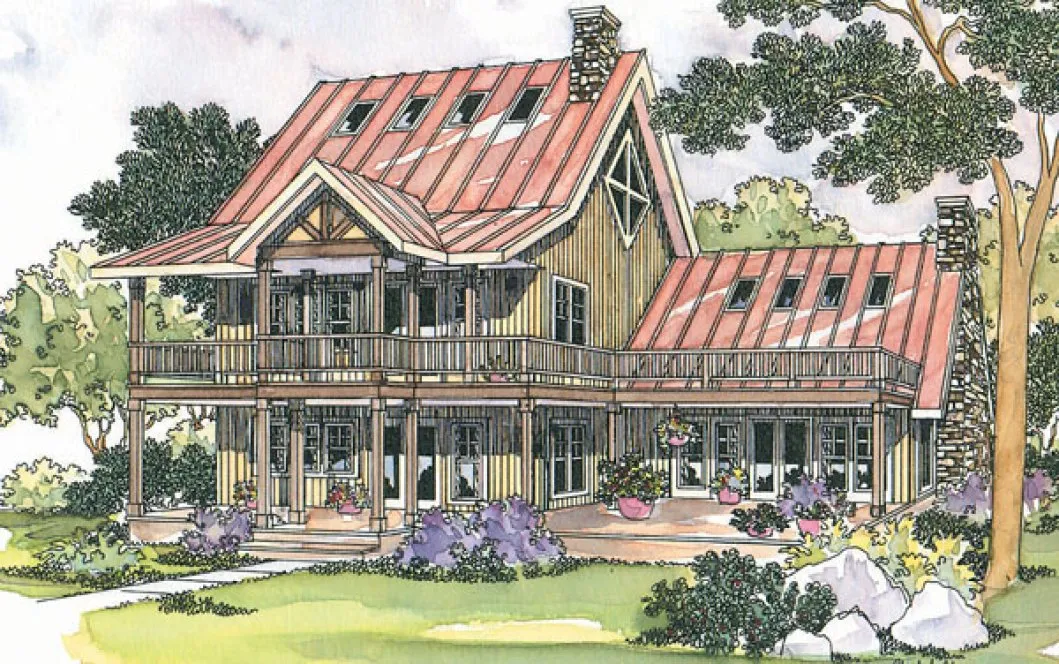 Full Rendering for House Plan #347431