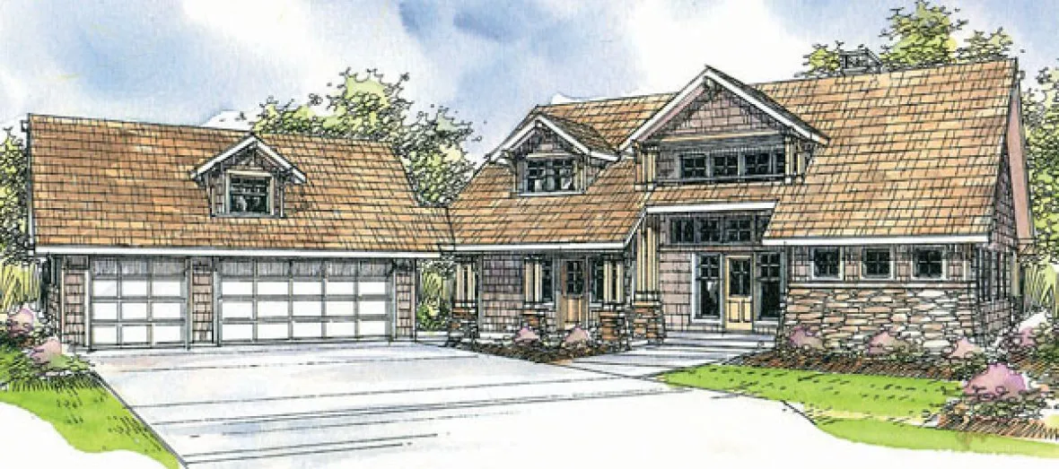 Full Rendering for House Plan #341531