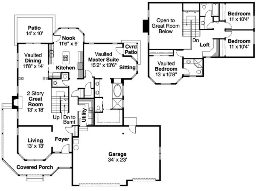 Plan for House Plan #340041