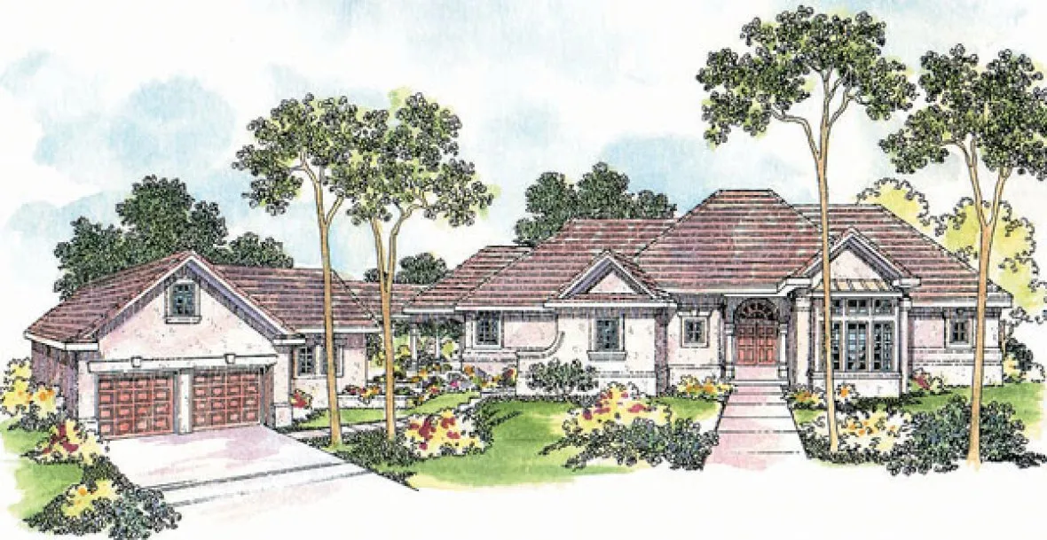 Full Rendering for House Plan #344031